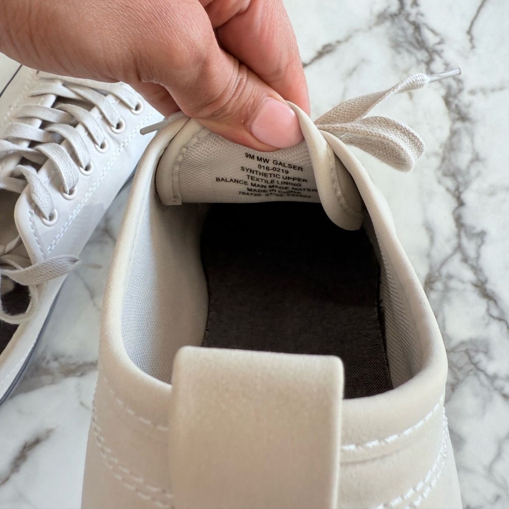 Men's White Sneakers - Picture 5 of 6